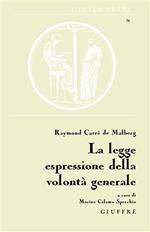 La legge espressione della volontà generale