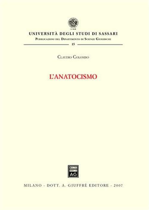 L' anatocismo - Claudio Colombo - copertina