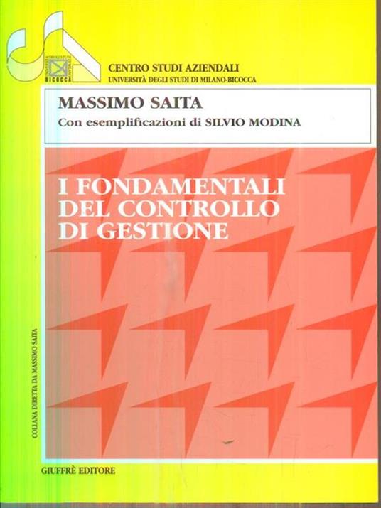 I fondamentali del controllo di gestione - Massimo Saita - 2