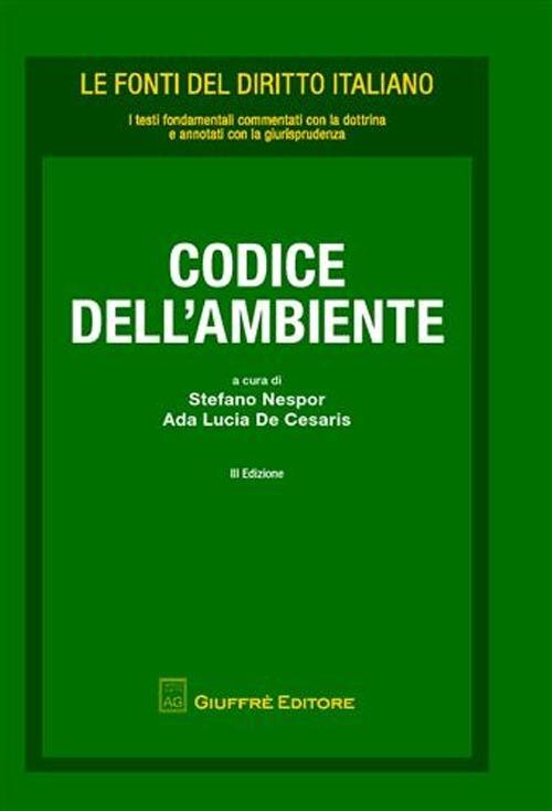 Codice dell'ambiente - copertina