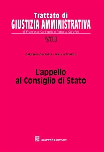 L' appello al Consiglio di Stato - Gabriele Carlotti - copertina