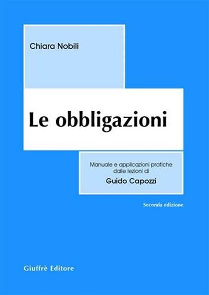 Le obbligazioni - Chiara Nobili - copertina