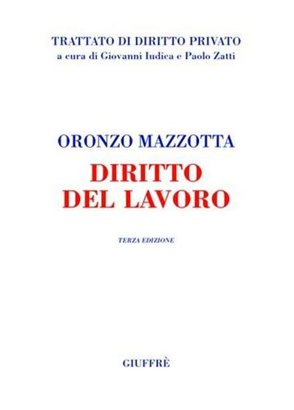 Diritto del lavoro - Oronzo Mazzotta - copertina