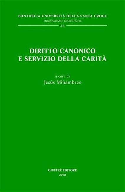 Diritto canonico e servizio della carità - copertina