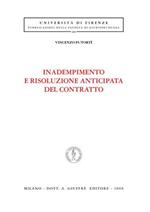 Inadempimento e risoluzione anticipata del contratto