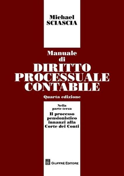 Manuale di diritto processuale contabile - Michael Sciascia - copertina