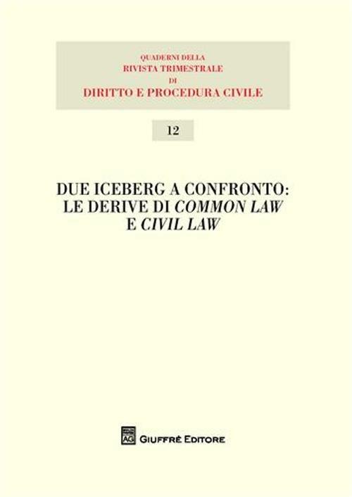 Due iceberg a confronto. Le derive del common law e civil law. Atti del 20° Seminario - copertina