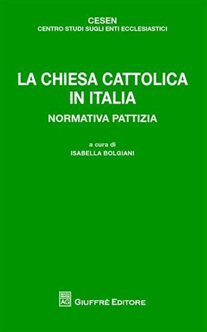 La chiesa cattolica in Italia. Normativa pattizia - copertina