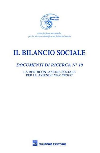 Il bilancio sociale - copertina