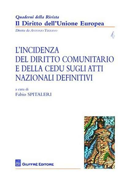 L' incidenza del Diritto comunitario e della CEDU sugli atti nazionale definitivi - Fabio Spitaleri - copertina