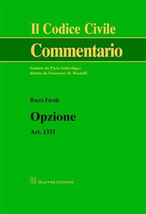 Opzione - Rocco Favale - copertina