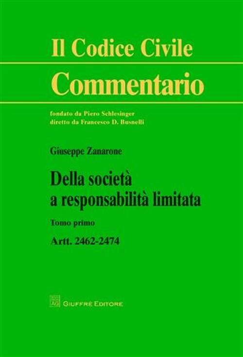 Della società a responsabilità limitata - Giuseppe Zanarone - copertina