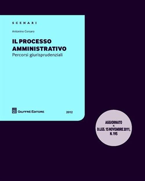 Il processo amministrtivo. Percorsi giurisprudenziali - Antonino Corsaro - copertina
