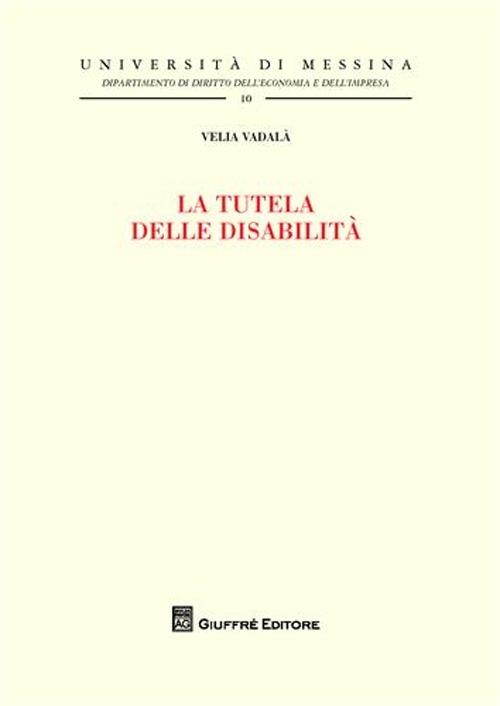 La tutela delle disabilità - Velia Vadalà - copertina