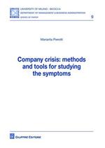 Company crisis. Methods and tools for studying the symptoms