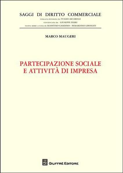 Partecipazione sociale e attività di impresa - Marco Maugeri - copertina