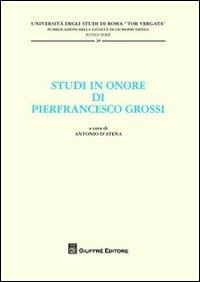 Studi in onore di Pierfrancesco Grossi - copertina