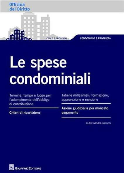 Le spese condominiali - copertina