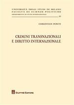 Crimini transnazionali e diritto internazionale