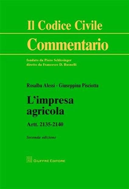 L' impresa agricola - Rosalba Alessi,Giuseppina Pisciotta - copertina