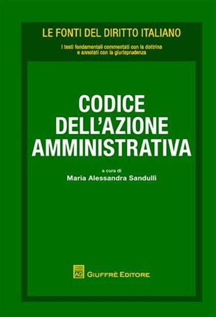 Codice dell'azione amministrativa - copertina