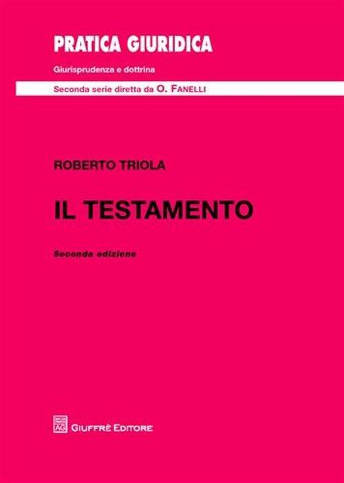 Il testamento - Roberto Triola - copertina