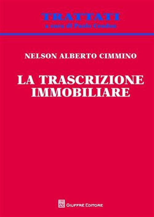 La trascrizione immobiliare - Alberto Cimmino Nelson - copertina