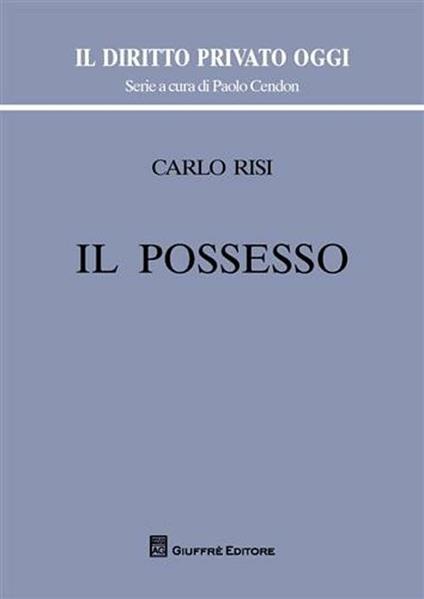 Il possesso - Carlo Risi - copertina