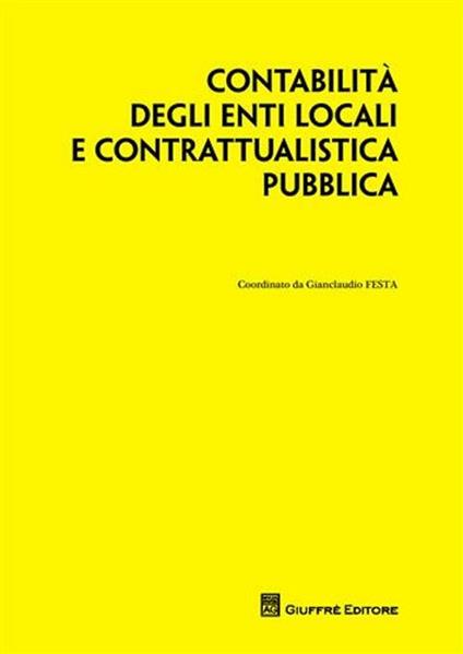 Contabilità degli enti locali e contrattualistica pubblica - copertina