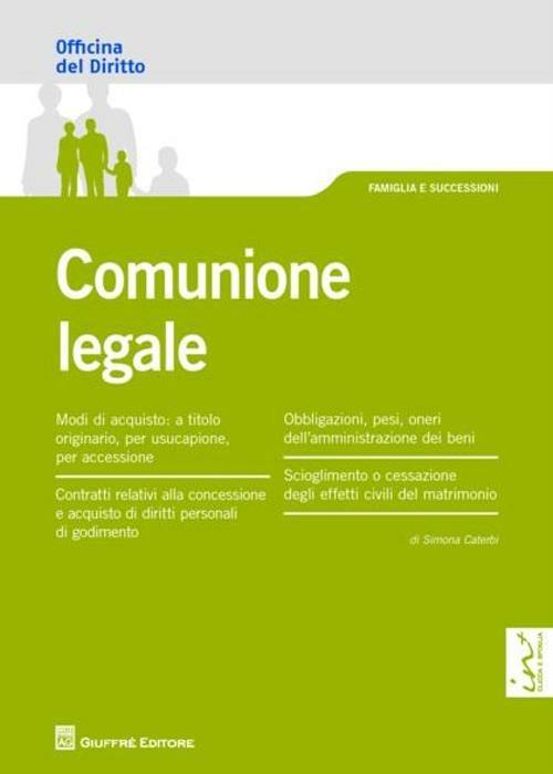 Comunione legale - Simona Caterbi - copertina