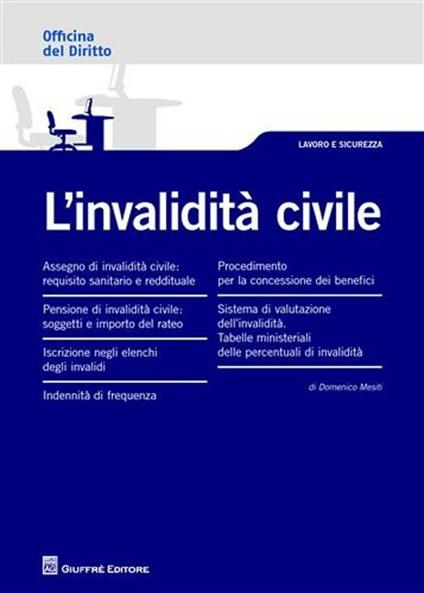 L' invalidità civile - Domenico Mesiti - copertina