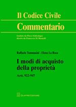 I modi di acquisto della proprietà. Artt. 922-947