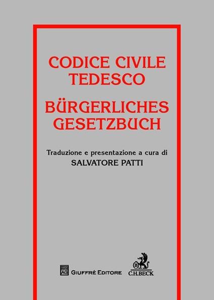 Codice civile tedesco-Burgerliches gesetzbuch - copertina