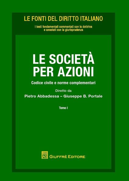 Le società per azioni. Codice civile e norme complementari - Umberto Tombari,Vincenzo Cariello - copertina