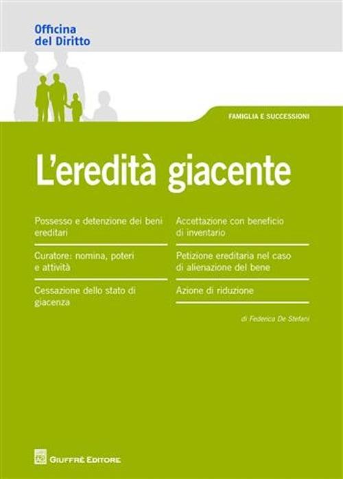 L' eredità giacente - Federica De Stefani - copertina