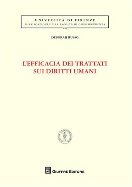 L' efficacia dei trattati sui diritti umani - Deborah Russo - copertina