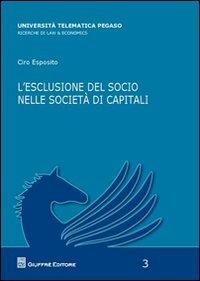 L' escluSione del socio nelle societa' di capitali - Ciro Esposito - copertina