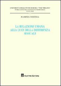 La relazione umana alla luce della differenza sessuale - Flaminia Chizzola - copertina