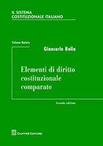 Il sistema costituzionale italiano. Vol. 5: Elementi di diritto costituzionale comparato.