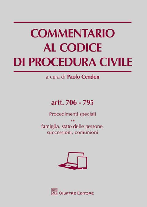 Commentario al codice di procedura civile - copertina