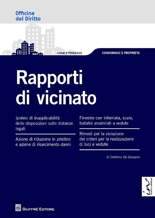 Rapporti di vicinato - Cristiano De Giovanni - copertina