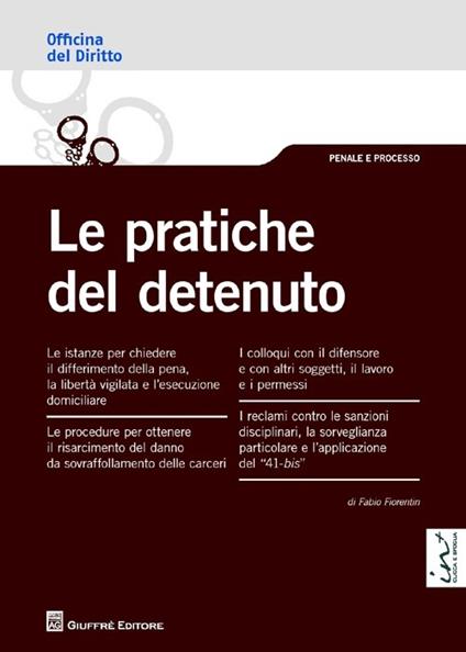 Le pratiche del detenuto - Fabio Fiorentin - copertina