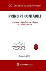 Principi contabili. Le quote di emissione di gas ad effetto serra