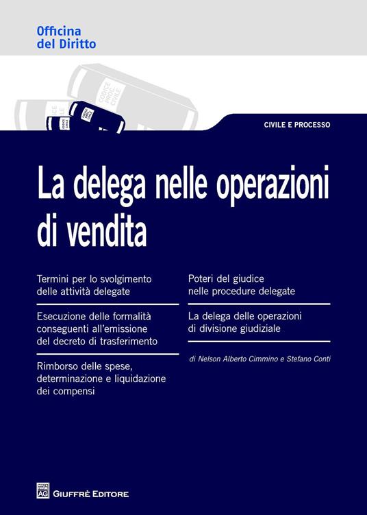 La delega nelle operazioni di vendita - Stefano Conti,Alberto Cimmino Nelson - copertina