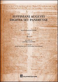 Iustiniani Augusti Digesta seu Pandectae. Testo e traduzione. Vol. 5\1: 28-32. - copertina