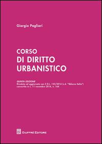Corso di diritto urbanistico - Giorgio Pagliari - copertina