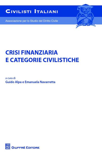 Crisi finanziaria e categorie civilistiche - copertina