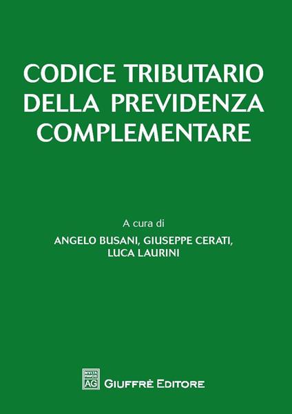 Codice tributario della previdenza complementare - copertina