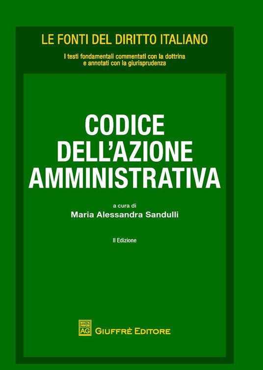 Codice dell'azione amministrativa - copertina