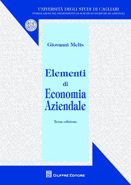 Elementi di economia aziendale - Giovanni Melis - copertina